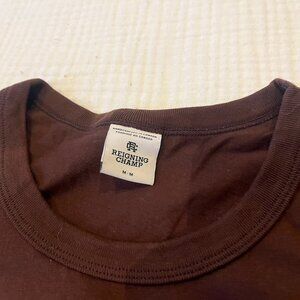 Reigning Champ Brown T-shirt Tee  Lightweight Jersey Earth Medium